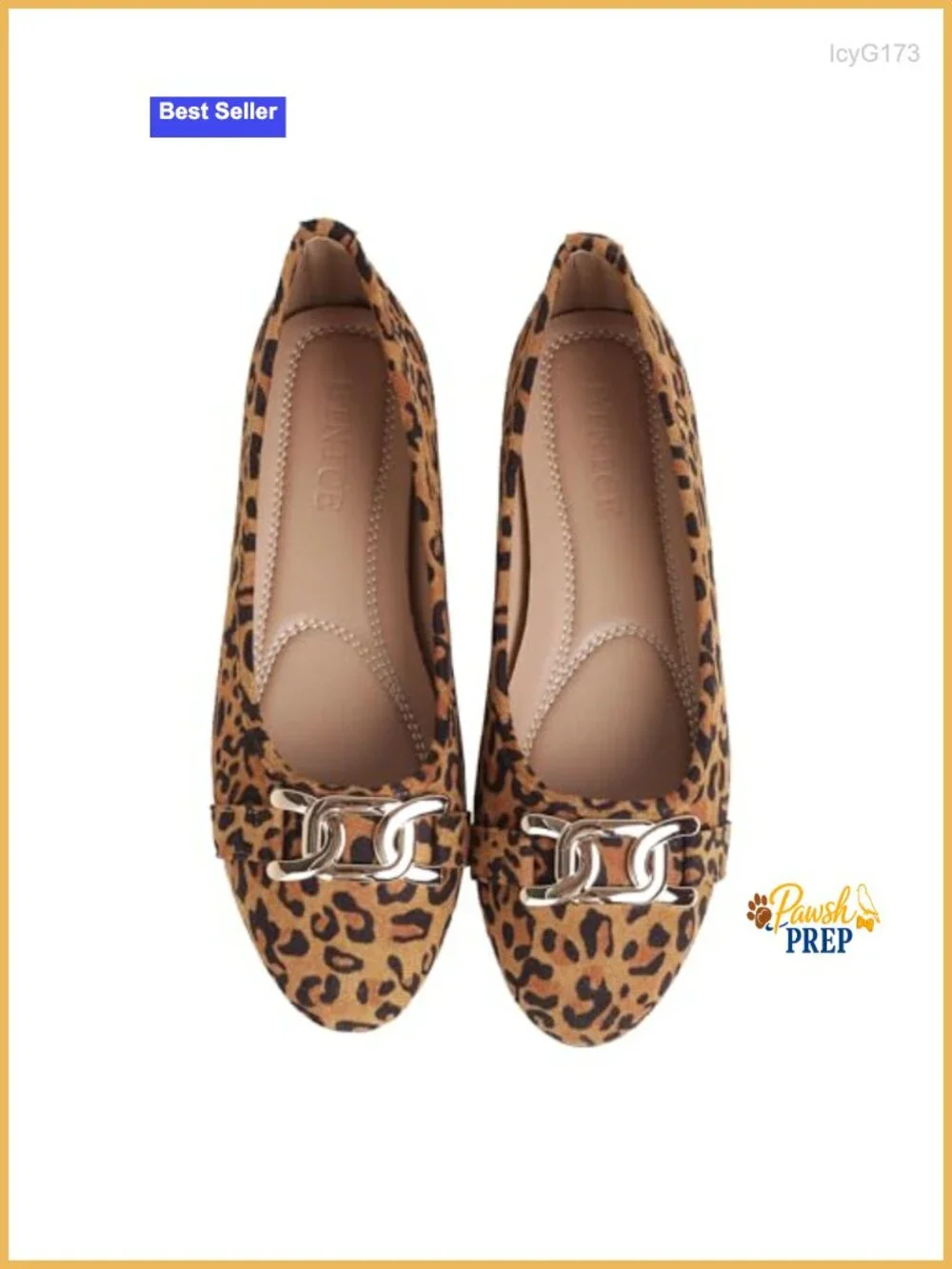 Faux Suede Leopard Print Ballet Flats - Comfortable Slip On Round Toe Dressy
